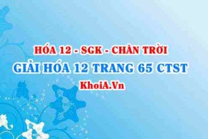 Giải Hóa 12 trang 65 Chân trời Sáng tạo